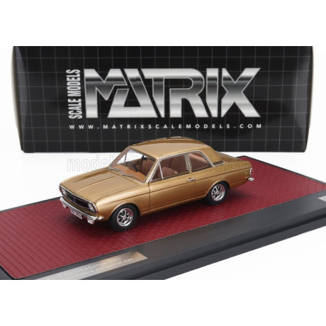 MATRIX SCALE MODELS FORD ENGLAND CORTINA LOTUS MKII 1966 - GOLD 1/43