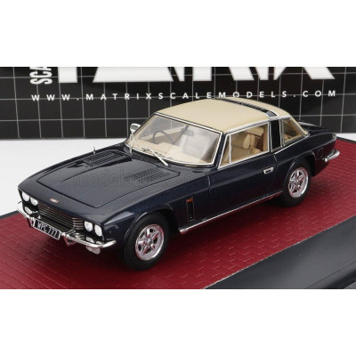 MATRIX SCALE MODELS JENSEN INTERCEPTOR SIII COUPE 1975 - BLUE BEIGE 1/43