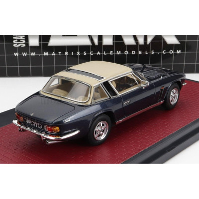 MATRIX SCALE MODELS JENSEN INTERCEPTOR SIII COUPE 1975 - BLUE BEIGE 1/43