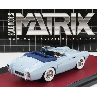 MATRIX SCALE MODELS PEGASO Z-102 2-SERIES SAOUTCHIK CABRIOLET OPEN 1954 - VERY LIGHT BLUE 1/43