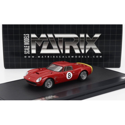 MATRIX SCALE MODELS ISO RIVOLTA 6000GT STRADALE PROTOTIPO N 8 DAYTONA NEMBO 1965 - RED YELLOW 1/43