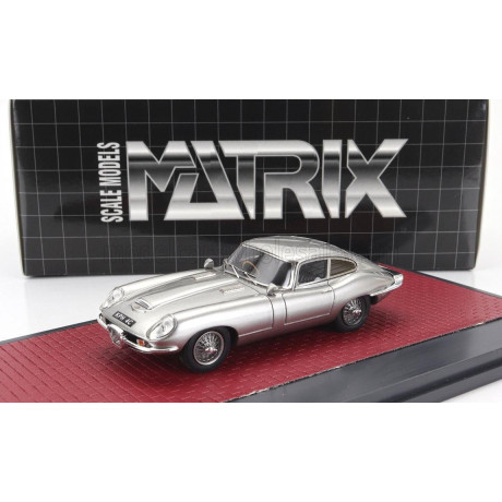 MATRIX SCALE MODELS JAGUAR E-TYPE COOMBS FRUA COUPE 1964 - SILVER 1/43