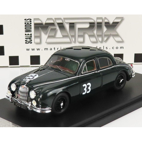 MATRIX SCALE MODELS JAGUAR MKII 3.4 LITRE N 33 WINNER SILVERSTONE DAILY EXPRESS TROPHY 1958 - GREEN 1/43