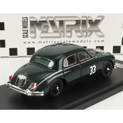 MATRIX SCALE MODELS JAGUAR MKII 3.4 LITRE N 33 WINNER SILVERSTONE DAILY EXPRESS TROPHY 1958 - GREEN 1/43