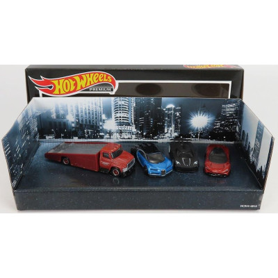 MATTEL HOT WHEELS BUGATTI SET 4X TRUCK CAR TRANSPORTER - CHIRON - KOENIGSEGG AGERA R - McLAREN SPEEDTAIL - VARIOUS 1/64