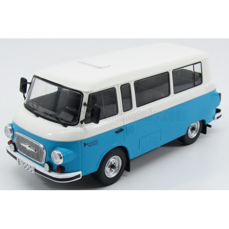 MCG BARKAS B1000 MINIBUS 1956 - BLUE WHITE 1/18