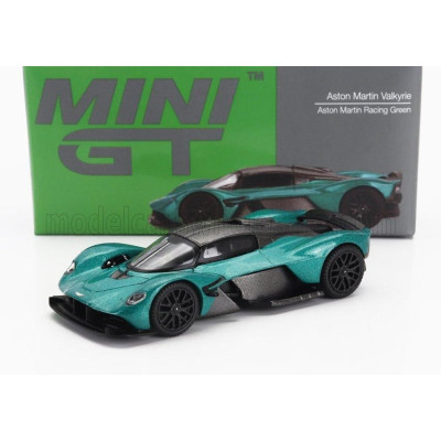 MINI GT ASTON MARTIN VALKYRIE 2021 - GREEN BLACK 1/64