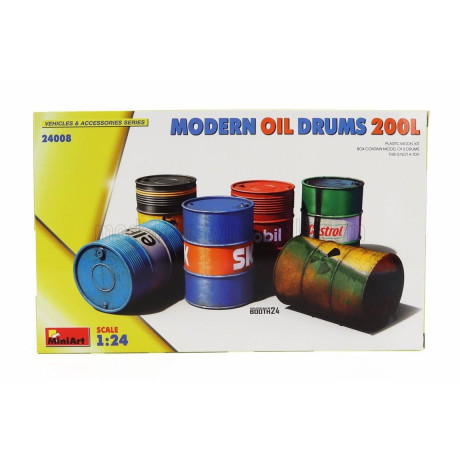 MINIART ACCESSORIES MODERN OIL DRUMS 2000 1/24