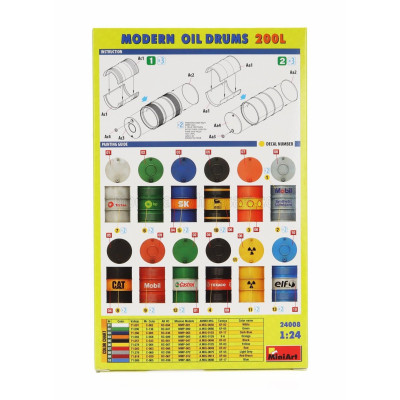 MINIART ACCESSORIES MODERN OIL DRUMS 2000 1/24