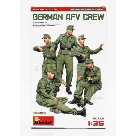 MINIART ACCESSORIES GERMAN AFV CREW MILITARY FIGURES 1/35