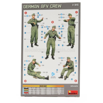 MINIART ACCESSORIES GERMAN AFV CREW MILITARY FIGURES 1/35