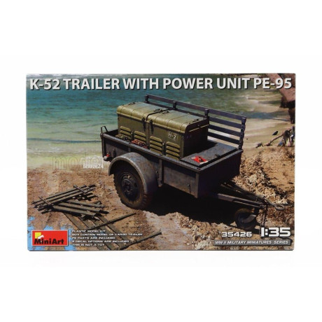 MINIART ACCESSORIES TRAILER WITH K-52 POWER UNIT PE-95 MILITARY 1945 1/35