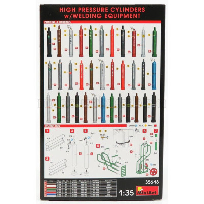 MINIART ACCESSORIES HIGH PRESSURE CYLINDERS WELDING EQUIPMENT 1/35