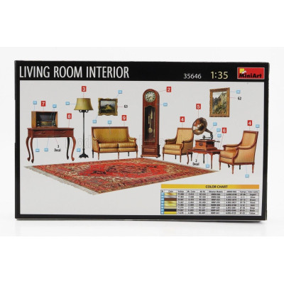 MINIART ACCESSORIES LIVING ROOM INTERIOR 1/35