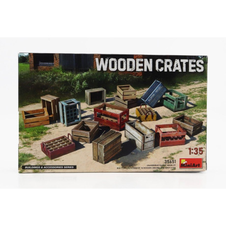 MINIART ACCESSORIES WOODEN CRATES 1/35