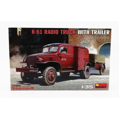 MINIART CHEVROLET K-51 RADIO TRUCK WITH TRAILER MILITARY 1951 1/35