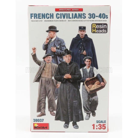 MINIART FIGURES FRENCH CIVILIANS 1930-40s 1/35