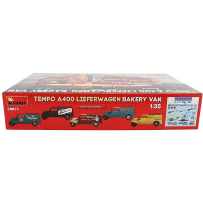 MINIART TEMPO A400 LIEFERWAGEN 3-WHEELS BAKERY VAN TRUCK 1962 1/35