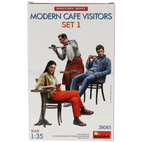 MINIART ACCESSORIES MODERN CAFE PARIS 2000s - SET1 1/35