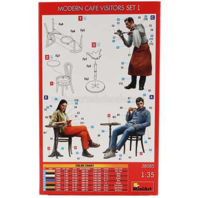 MINIART ACCESSORIES MODERN CAFE PARIS 2000s - SET1 1/35
