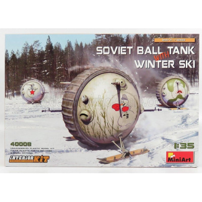 MINIART TANK SOVIET BALL TANK WITH WINTER SKI 1/35