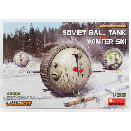 MINIART TANK SOVIET BALL TANK WITH WINTER SKI 1/35