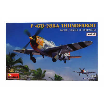 MINIART THUNDERBOLT P-47D-28RA AIRPLANE MILITARY 1942 1/48