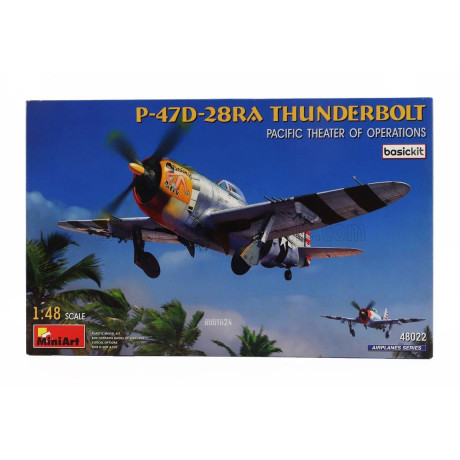 MINIART THUNDERBOLT P-47D-28RA AIRPLANE MILITARY 1942 1/48