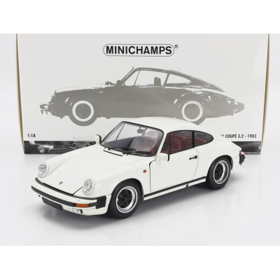 MINICHAMPS PORSCHE 911 3.2 CARRERA COUPE 1983 - WHITE 1/18
