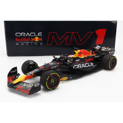 MINICHAMPS RED BULL F1  RB19 TEAM ORACLE RED BULL RACING N 1 WORLD CHAMPION WINNER BELGIAN GP 2023 MAX VERSTAPPEN - MATT BLUE 1/