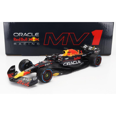MINICHAMPS RED BULL F1  RB19 TEAM ORACLE RED BULL RACING N 1 WORLD CHAMPION WINNER DUTCH GP 2023 MAX VERSTAPPEN - MATT BLUE 1/18