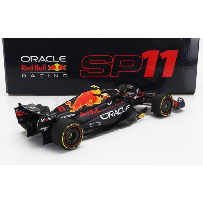 MINICHAMPS RED BULL F1  RB19 TEAM ORACLE RED BULL RACING N 11 2nd MONZA ITALY GP 2023 SERGIO PEREZ - MATT BLUE 1/18