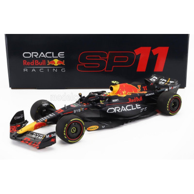 MINICHAMPS RED BULL F1  RB19 TEAM ORACLE RED BULL RACING N 11 4th ABU DHABI GP 2023 SERGIO PEREZ - MATT BLUE 1/18