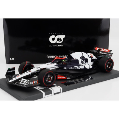 MINICHAMPS ALPHA TAURI F1  AT04 TEAM ALPHA TAURI N 21 SEASON 2023 NYCK DE VRIES - BLUE WHITE 1/18