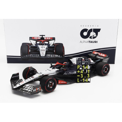 MINICHAMPS ALPHA TAURI F1  AT04 TEAM ALPHA TAURI N 21 SILVERSTONE BRITISH GP 2023 NYCK DE VRIES - BLUE WHITE 1/18