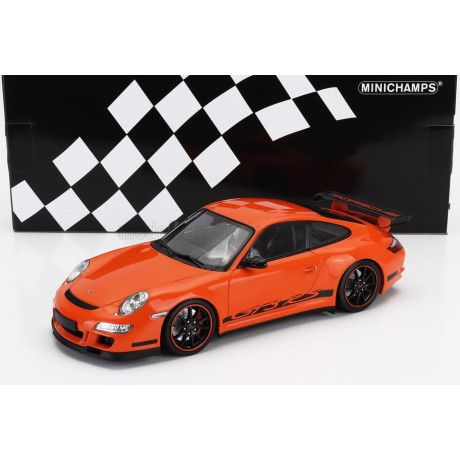 MINICHAMPS PORSCHE 911 997 GT3 RS COUPE 2007 - ORANGE 1/18