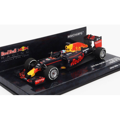 MINICHAMPS RED BULL F1  RB12 TAG HEUER N 3 4th SPAIN GP 2016 DANIEL RICCIARDO - MATT BLUE RED YELLOW 1/43