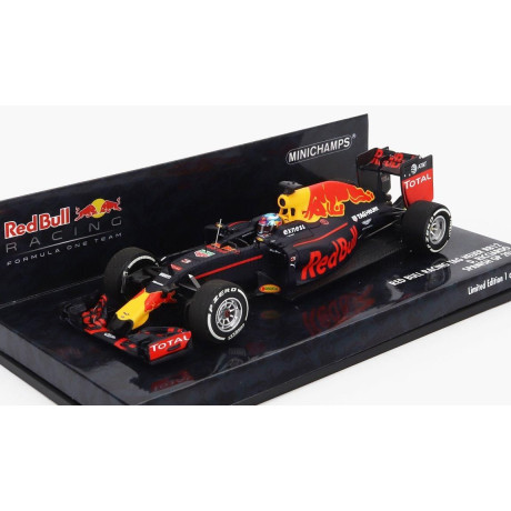 MINICHAMPS RED BULL F1  RB12 TAG HEUER N 3 4th SPAIN GP 2016 DANIEL RICCIARDO - MATT BLUE RED YELLOW 1/43