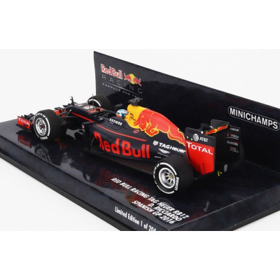 MINICHAMPS RED BULL F1  RB12 TAG HEUER N 3 4th SPAIN GP 2016 DANIEL RICCIARDO - MATT BLUE RED YELLOW 1/43