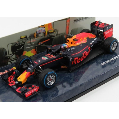 MINICHAMPS RED BULL F1  RB12 TAG HEUER N 3 BRAZILIAN GP 2016 D.RICCIARDO - MATT BLUE RED YELLOW 1/43