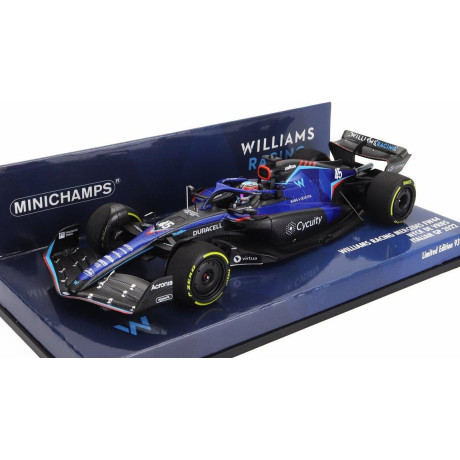 MINICHAMPS WILLIAMS F1 FW44 TEAM WILLIAMS RACING N 45 ITALY GP 2022 NYCK DE VRIES - BLUE 1/43