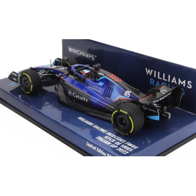MINICHAMPS WILLIAMS F1 FW44 TEAM WILLIAMS RACING N 45 ITALY GP 2022 NYCK DE VRIES - BLUE 1/43