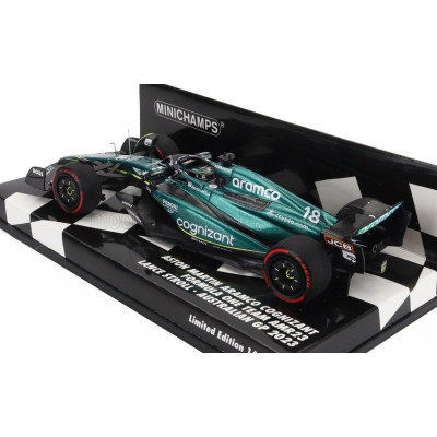MINICHAMPS ASTON MARTIN F1  AMR23 TEAM ARAMCO COGNIZANT N 18 AUSTRALIAN GP 2023 LANCE STROLL - GREEN 1/43
