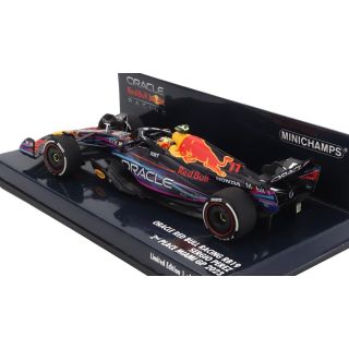MINICHAMPS RED BULL F1  RB19 TEAM ORACLE RED BULL RACING N 11 2nd MIAMI GP 2023 SERGIO PEREZ - MATT BLUE 1/43