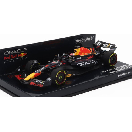 MINICHAMPS RED BULL F1  RB19 TEAM ORACLE RED BULL RACING N 1 WORLD CHAMPION WINNER AUSTRIAN GP 2023 MAX VERSTAPPEN - MATT BLUE 1