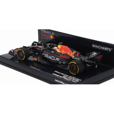 MINICHAMPS RED BULL F1  RB19 TEAM ORACLE RED BULL RACING N 1 WORLD CHAMPION WINNER AUSTRIAN GP 2023 MAX VERSTAPPEN - MATT BLUE 1