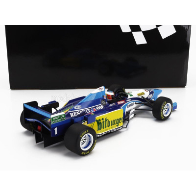 MINICHAMPS BENETTON F1  B195 TEAM MILD SEVEN RENAULT N 1 WORLD CHAMPION WINNER PACIFIC GP 1995 MICHAEL SCHUMACHER - BLUE YELLOW