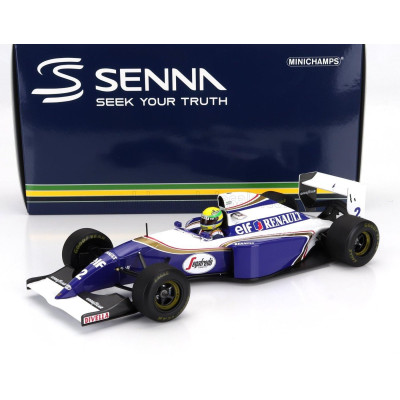 MINICHAMPS WILLIAMS F1  FW16 TEAM ROTHMANS RENAULT N 2 SAN MARINO GP DIRTY VERSION 1994 AYRTON SENNA - BLUE WHITE 1/18