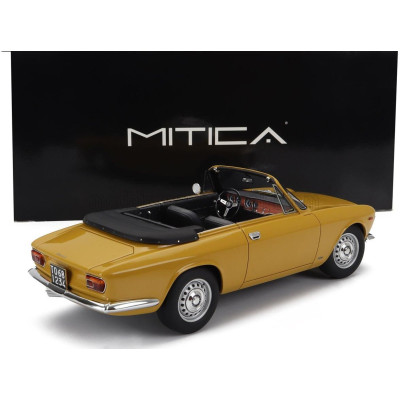 MITICA ALFA ROMEO GIULIA 1600 GTC CABRIOLET OPEN 1964 – INTERIOR BLACK - GIALLO OCHRE - YELLOW 1/18