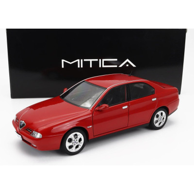 MITICA DIECAST ALFA ROMEO 166 3.0 V6 1998 - BLACK INTERIOR - ROSSO ALFA RED 1/18